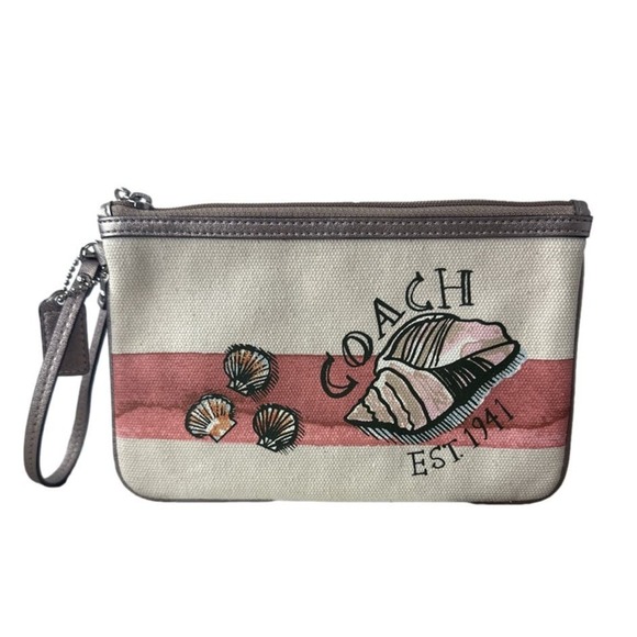COACH Limited Edition Shell Wristlet - Picture 1 of 6
